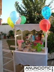 alquiler de carritos de chuche y golosinas para eventos