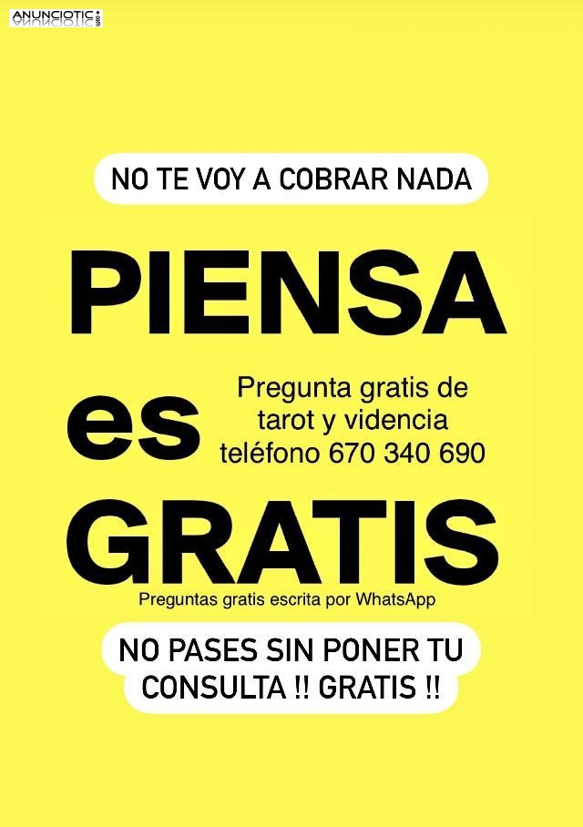 PRIMERA CONSULTA GRATIS TAROTISTA VIDENTE GRATUITA -/-/-/