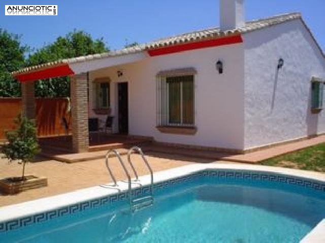 Chalet con piscina roche en conil