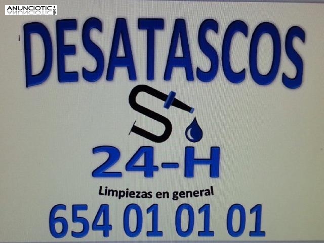 Desatascos 24h limpiezas en general