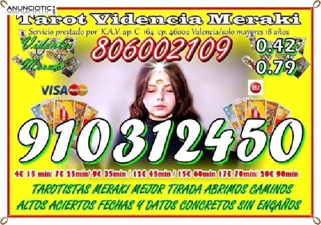 GRAN OFERTA TAROT VISA 9 EUROS 35 MNUTOS 910312450/806002109