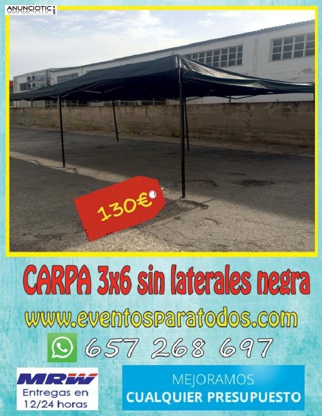 Carpa 6x3 plegable modelo económica