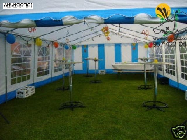 Oferta carpa 5x12m para terrazas