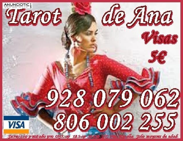 Tarot De Ana Visa 928079062 Economica 5/15M Y 8/20 M De España	