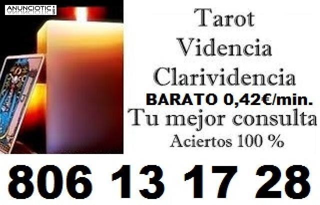   Tarot Vidente Alba 806 13 17 28 Muy Barato 0.42/min 