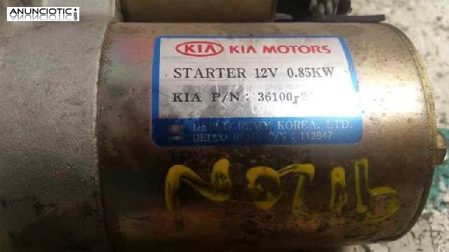 Motor arranque 3384693 112847 kia carens