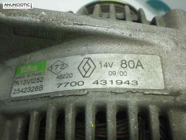 Alternador 668124 renault megane i fase