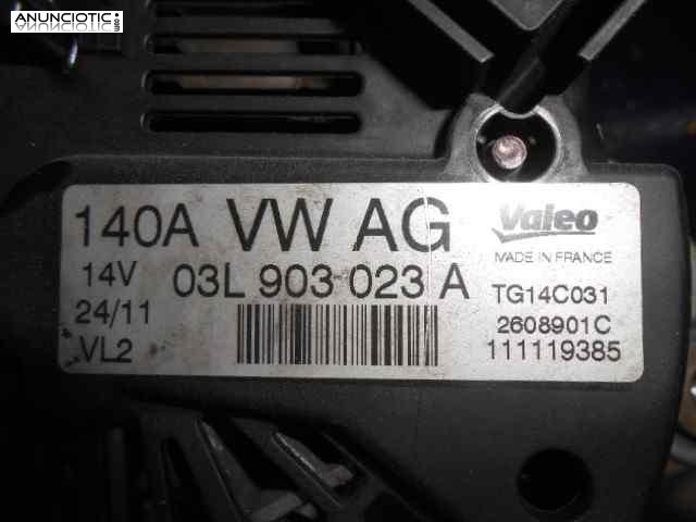 Alternador 3375487 03l903023v audi a3 