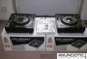 Pair of New Pioneer CDJ-1000 MK3 + New Pioneer DJM-909 Mixer. With Coffin Case.