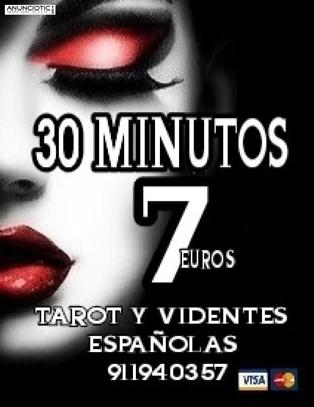 Tarotistas y videntes 30 minutos 7 euros visa