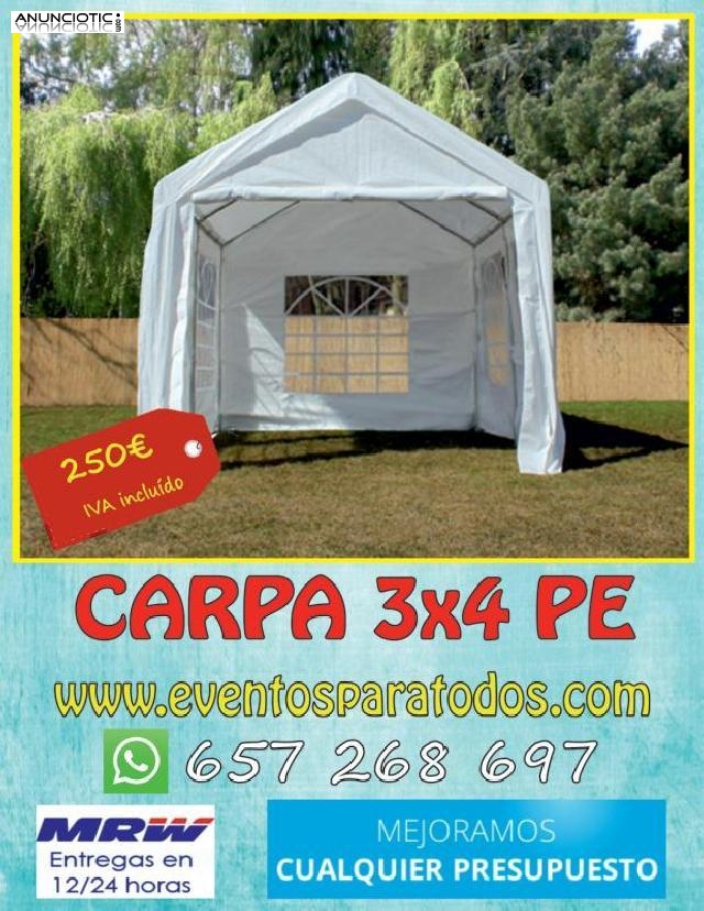 Carpa económica medida 3x4