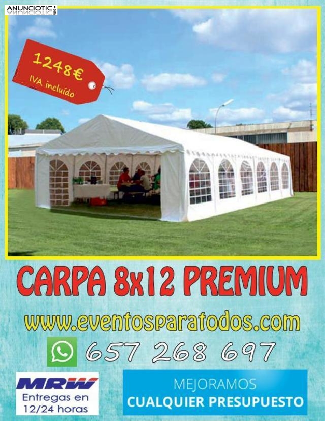 Carpa 8x12 de pvc a 1248 euros