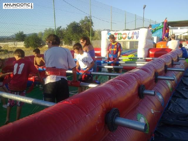 Futbolín humano de 10x5