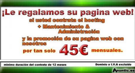 ¡Le regalamos su pagina web!