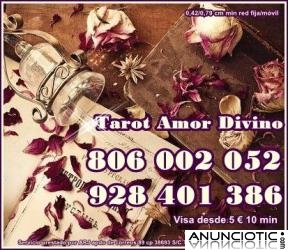 TAROT ECONOMICO AMOR DIVINO 0,42 CM MIN. VISAS desde 5 10 min. 