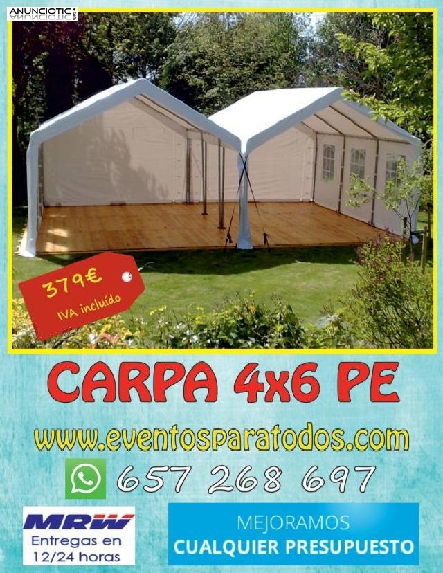 Venta de carpas para eventos