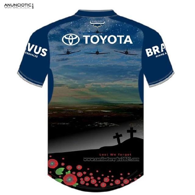 Camiseta North Queensland Cowboys Rugby 2022 Defensa