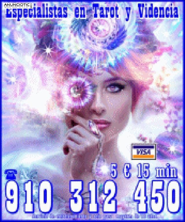 Especialistas en Tarot y Videncia 910 312 450  Visa  5  15 min/ 