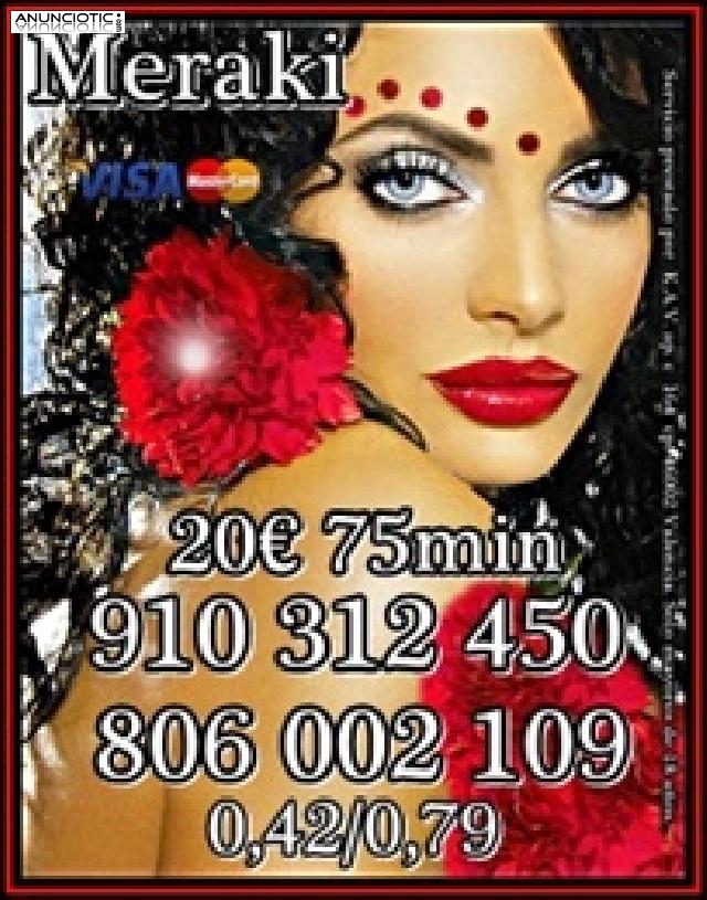 TAROT Y VIDENCIA PURA PROMOCIÓN VISA 7 20.min. 9 30.min.1865.min. 910 31