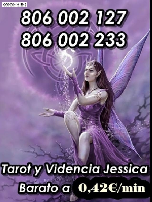 Tarot barato x 0,42/min -: 806 002 127 y 806 002 233. Jessica.-.