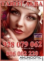 Oferta tarot Visa Alba 928 079 062 desde 5 10mtos, 8 20mts y 10 30mts, las 24 horas a t