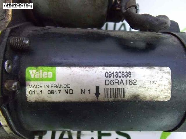 Motor arranque tipo 09130838 de opel -