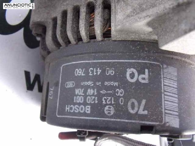 Alternador tipo 0123120001 de opel -