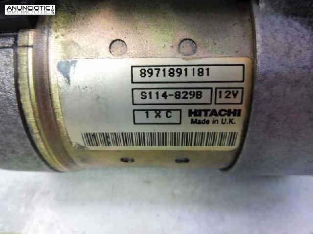 Motor arranque tipo 8971891181 de opel -