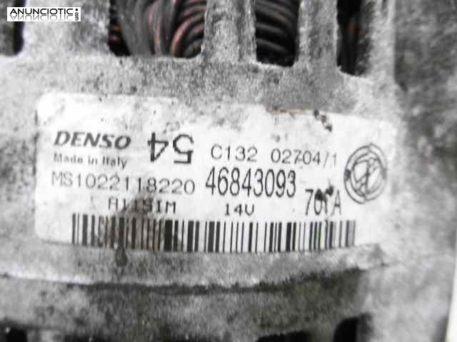 Alternador tipo 46840393 de fiat - panda