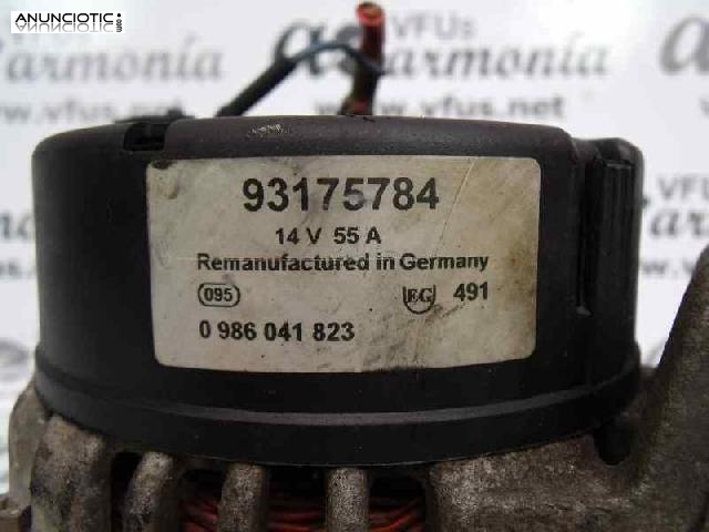 Alternador tipo 93175784 de opel - corsa