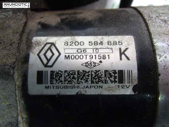 Motor arranque tipo 8200584685 de dacia