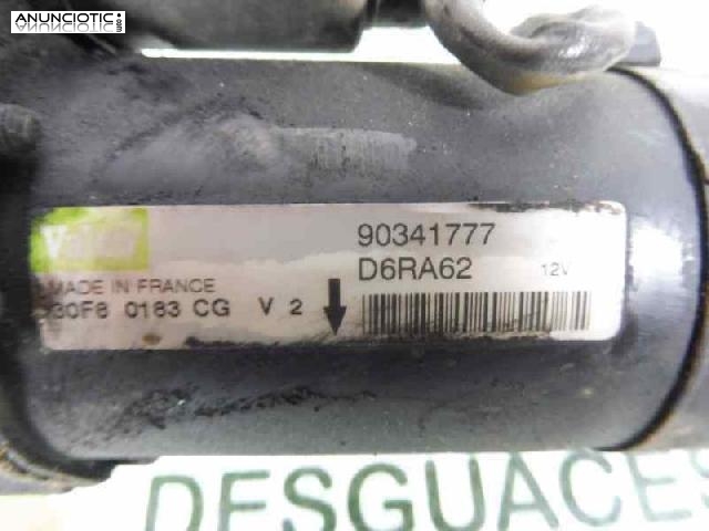 Motor arranque tipo 90341777 de opel -