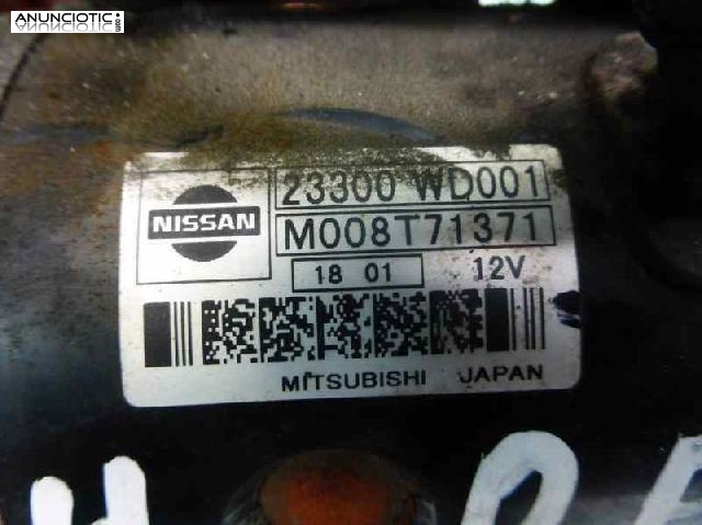 Motor arranque tipo 23300wd001 de nissan