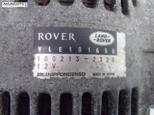 Alternador tipo yle101650 de mg rover -