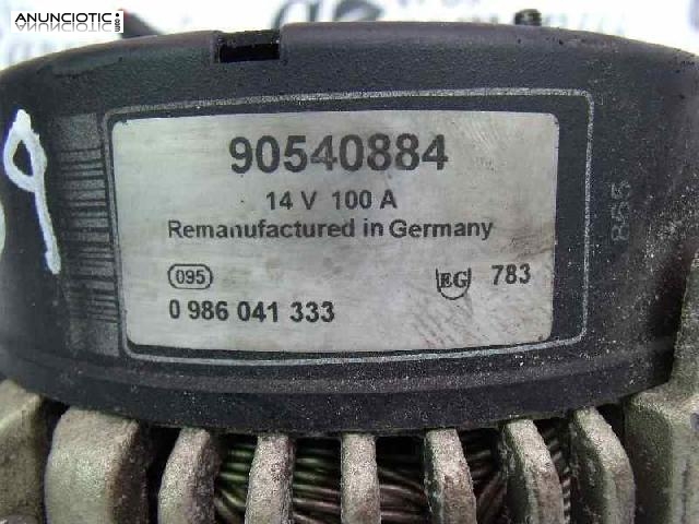 Alternador tipo 90540884 de opel -