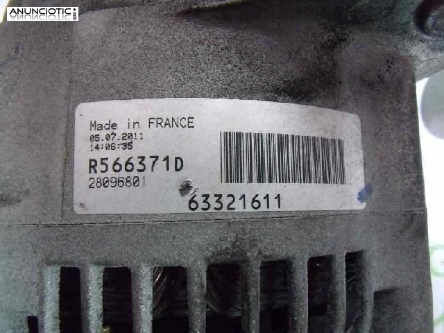 Alternador tipo 63321611 de fiat - punto