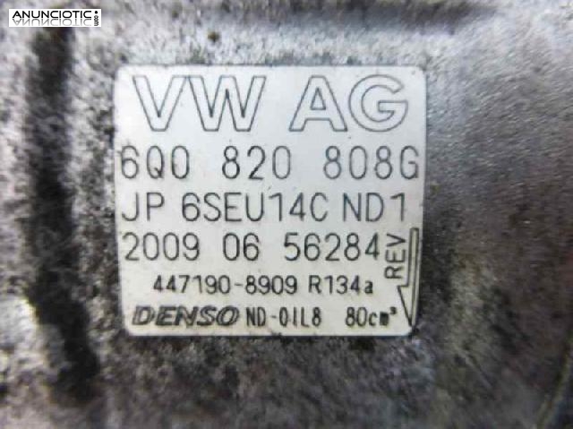 Compresor a/a tipo 6q0820808 de skoda -