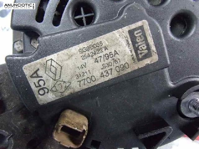 Alternador tipo 0986080960 de dacia -