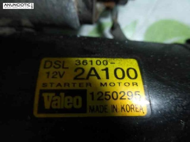 Motor arranque tipo 361002a100 de kia -