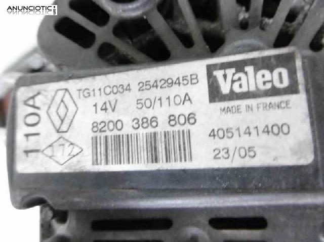 Alternador tipo 8200386806 de renault -