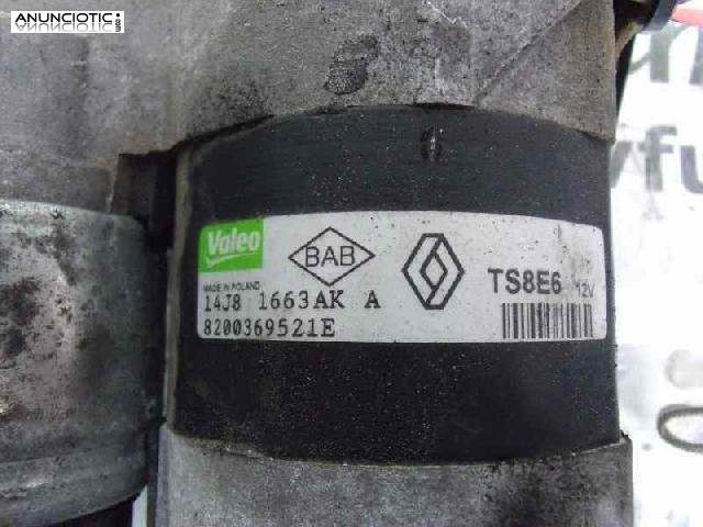 Motor arranque tipo 8200369521e de dacia