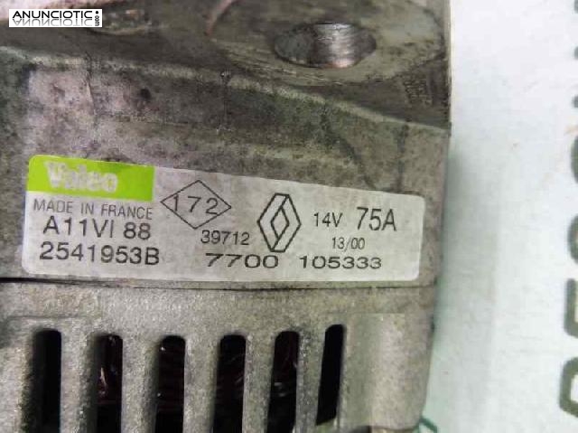 Alternador tipo 7700105333 de renault -