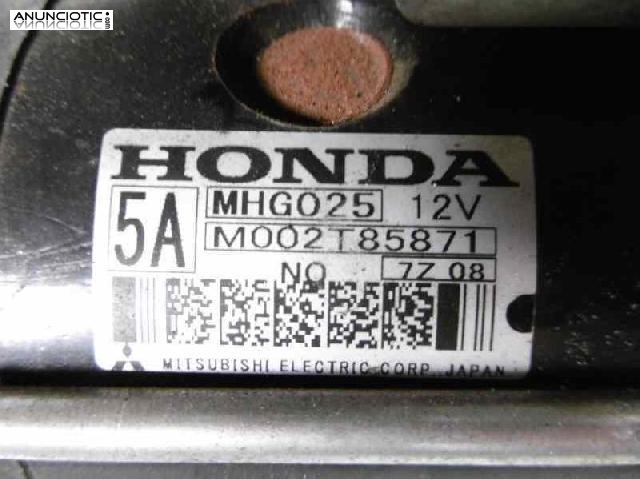 Motor arranque tipo 31200rsre01 de honda