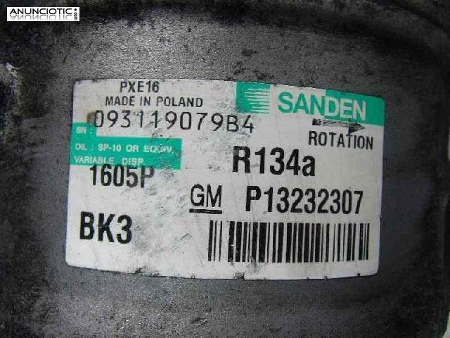 Compresor a/a tipo 13262839 de opel -