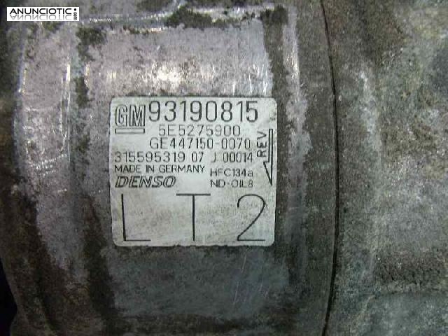 Compresor a/a tipo 93190815 de opel -