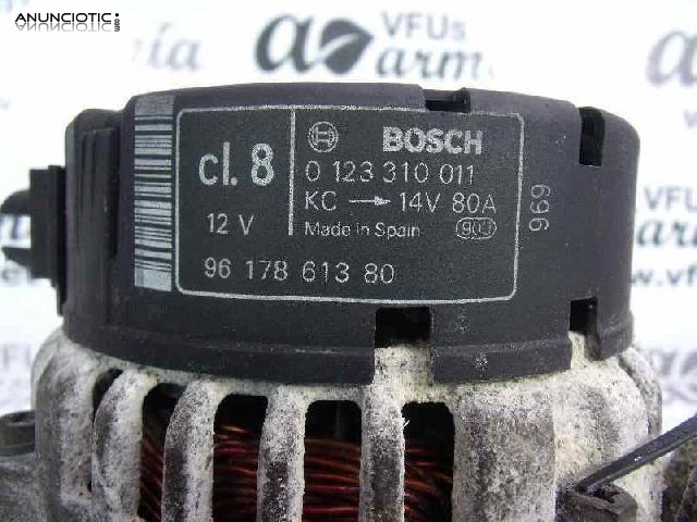 Alternador tipo 0123310011 de citroen -