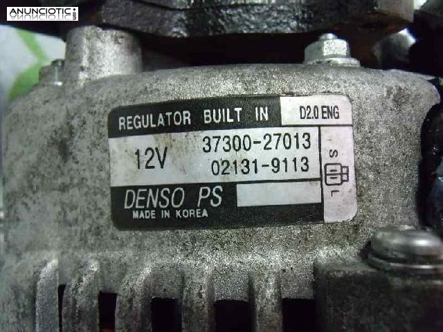 Alternador tipo 3730027013 de kia -