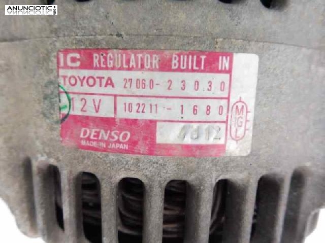 Alternador tipo 2706023030 de toyota -