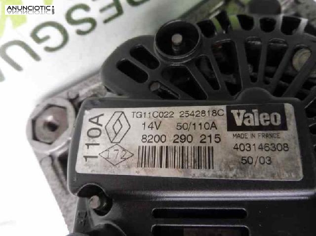 Alternador tipo 8200290215 de renault -