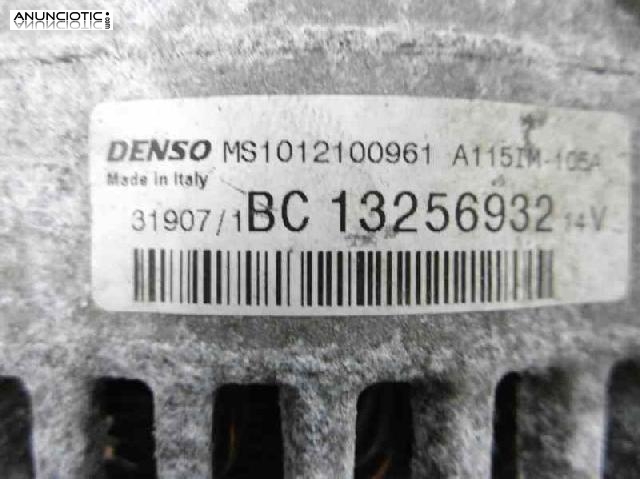 Alternador tipo 13256932 de opel - corsa